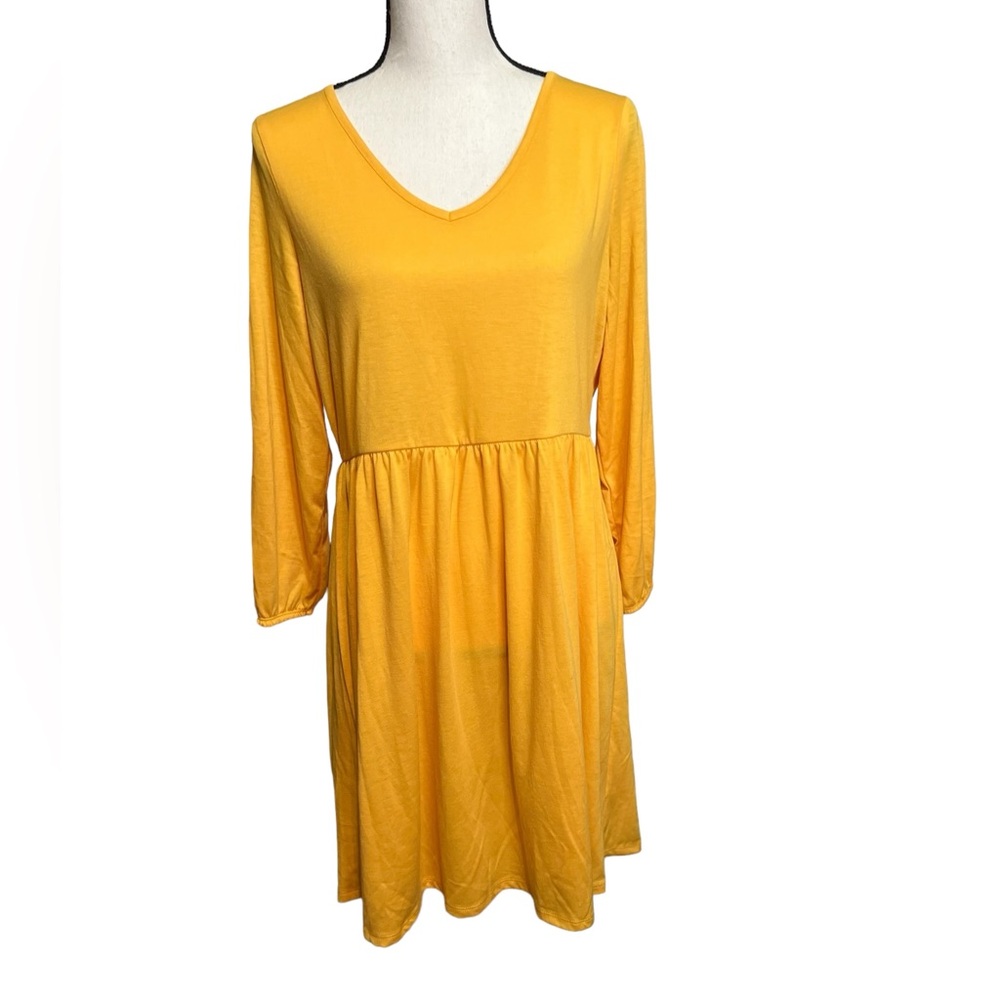 NWOT Bobbie Brooks Ladies Woman’s Yellow Dress Sz M